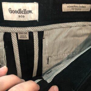 Goodfellow & Co Black Hennepin Chinos 30x30